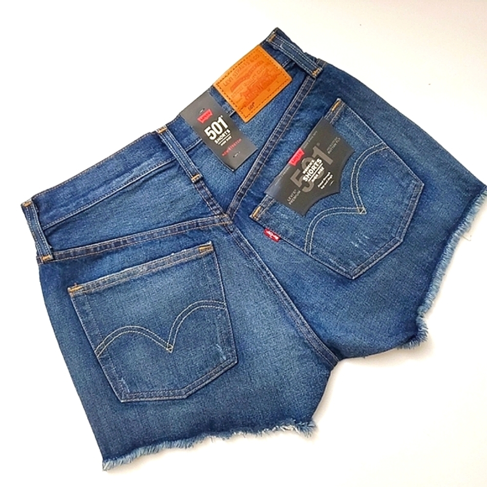 Levi’s 501 High Rise Distressed Short Size 28 - Picture 6 of 6